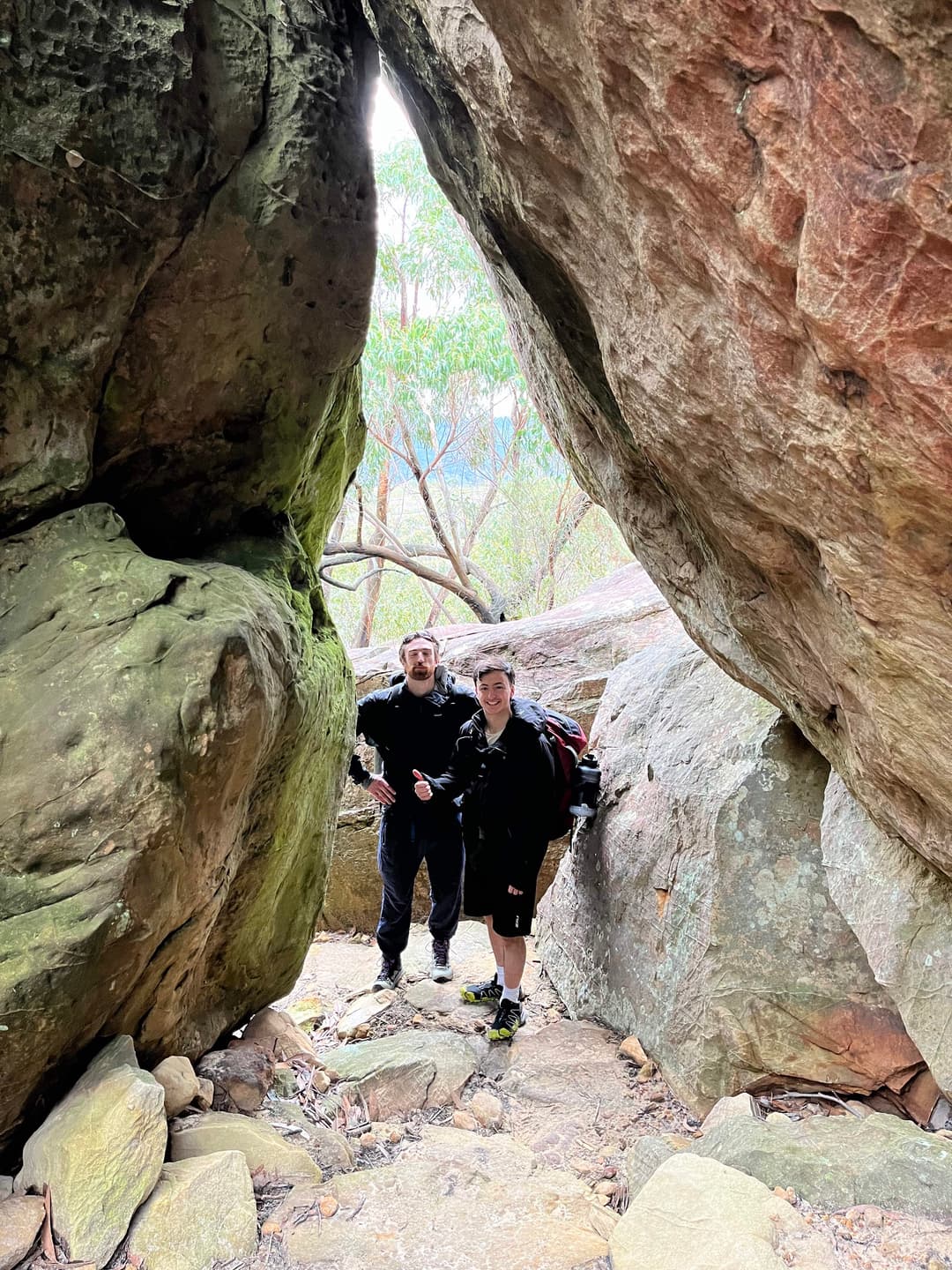 Myself and my best mate on a hike to Mount Difficult